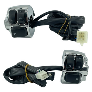 Ensemble d'interrupteurs de guidon de moto Mochi 25 mm électroplaqués, commande gauche droite pour Harley Cruiser - Product Image 3
