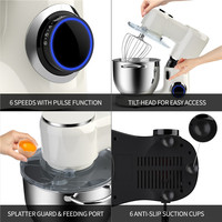 Soporte eléctrico para pasteles, mezclador de cocina, 6,5l, 7L, 8L, 10L, SUS304
