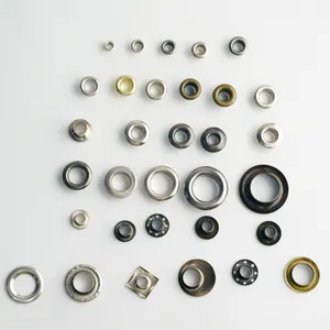 Nice Plating Vintage Style 10mm Metal Shoes and Garments Eyelets Grommets Black Silver Gold Handbags
