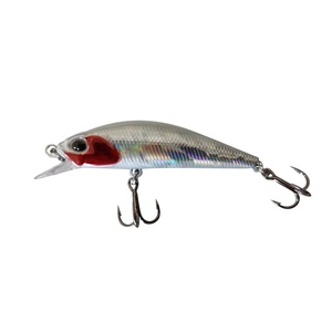 LUTAC Vente Chaude Leurre Minnow à Peau Réaliste - 50mm 4.5g Coulant Hameçon Triple Équipement de Pêche à <span class=keywords><strong>la</strong></span> <span class=keywords><strong>Truite</strong></span> en Eau Douce - Product Image 1