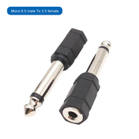 Adaptateur Convertisseur Jack Audio Mono Mâle 6,35 mm (1/4 Pouce) vers Femelle 3,5 mm (1/8 Pouce) pour Microphone et Casque, Accessoire Micro en ABS