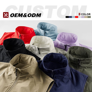 <span class=keywords><strong>Gilet</strong></span> Leggero da <span class=keywords><strong>Uomo</strong></span> in Softshell con Zip, 100% Poliestere, per Lavoro all'Aperto, Antivento, Logo Personalizzato, Stile Casual e Formale - Product Image 3