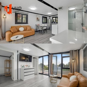 Casa Contenedor de Paneles Sándwich de Acero Expandible de 20 Pies, Prefabricada, Modular, con Energía Solar, Resistente a Huracanes, Diseño Moderno, Tipo Villa - Product Image 2