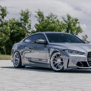 Rueda Forjada Personalizada de una Pieza, Super Plateada, Pulida y Cepillada, Cóncava Profunda, de 17-24 Pulgadas, 5x112 5x114.3 5x120 para Porsche 911 BMW M8 - Product Image 4