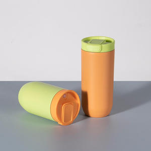 แก้วน้ำสแตนเลสหุ้มฉนวนเก็บความร้อนขนาด350มล./500มล. พร้อมฝาปิด - Product Image 3