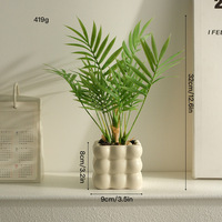 Plante artificielle Bonsaï Fleur Bionique en plastique, style nordique, petite plante en pot pour salon, bureau, intérieur, décoration de Noël, mariage, fleurs artificielles, plantes artificielles