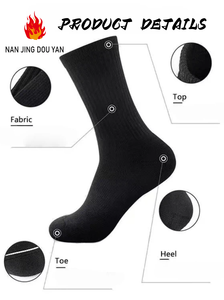 Gym Chaussettes De Luxe Qualité Mode Coton Hommes Crew Chaussettes Broderie Logo Imprimer Gym Chaussettes Personnalisées - Product Image 3