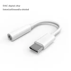 USB Type C to 3.5 Earphone Adapter AUX Audio Cable USB C Headphone Converter For Samsung S9 S8 Huawei P20