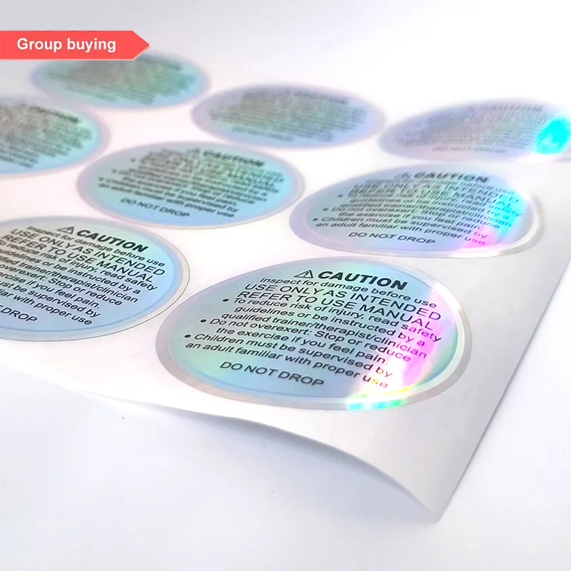 # Hologram etiket özel baskı yüksek kalite 3D Hologram etiketleri çıkartmalar holografik Qr kodu güvenli Anti sahtecilik Sticker