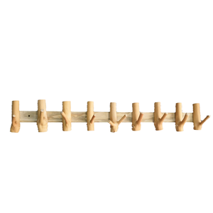 Solid Wood Wall Hooks Tree Branch Shape 10-15kg Load Capacity For Entryway Coat <b>Key</b> <b>Hangers</b> - Product Image 5