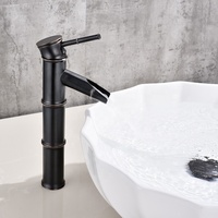 Robinet de lavabo en laiton antique avec design en bambou Robinet de salle de bain Robinet de lavage Robinet mitigeur de cuisine antique