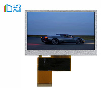 Penjualan terlaris layar tft 4.3 inci 480*272 modul LCD antarmuka RGB panel sentuh kecerahan 700cd disesuaikan untuk semua tampilan layar LCD