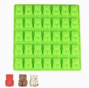แม่พิมพ์ซิลิโคนรูปหมีขนาดกลาง 35 ช่อง สำหรับทำ<span class=keywords><strong>ช็อกโกแลต</strong></span> ฟัดจ์ เยลลี่ พุดดิ้ง ลูกอม ขายดี - Product Image 2