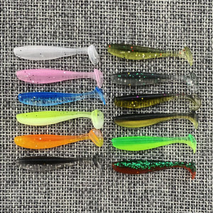 Aotuo Leurre souple bionique multicolore à queue en T de 0,4 g et 4 cm <span class=keywords><strong>pour</strong></span> la micro-pêche au bar, très vendu - Product Image 1