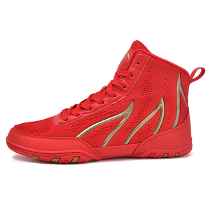 Coexistence Professional Training Boxing <b>Boots</b> & Wrestling Shoes for Men with Mesh Upper and Rubber Outsole - Product Image 4