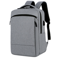 Sac à dos pour ordinateur portable 15 pouces Oxford multi-poches avec fermeture éclair et coussin dorsal unisexe pour l'école et les voyages