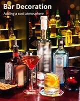 Nouvel autocollant Led pour bouteille de vin Eva, sous-verre lumineux, autocollant lumineux pour bouteille, sous-verre Led