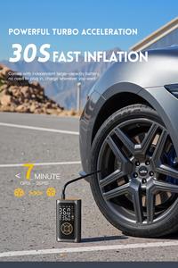 Pression précise affichage LCD gonfleur de pneu <span class=keywords><strong>compresseur</strong></span> d'air Portable 150PSI pompe à Air sans fil <span class=keywords><strong>pour</strong></span> voitures vélo moto pneus balle - Product Image 5