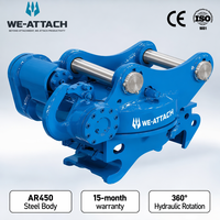 Attache rapide hydraulique inclinable We-Attach WQC06R pour excavatrice de 10 à 16 tonnes avec rotateur