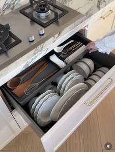 Preparación para Armar Gabinetes RTA con MDF Pintado en <span class=keywords><strong>Gris</strong></span>, Muebles <span class=keywords><strong>de</strong></span> Cocina Modulares, Gabinetes <span class=keywords><strong>de</strong></span> Madera Sólida - Product Image 3