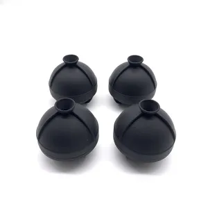 BHD Round Individual 2.5 Inch Tight Sealing Leak Proof Silicone single ice mold Sphere Ice Ball Makers for Whiskey
