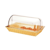 Couvercle de présentation de gâteau de couvercle d'ustensiles de cuisine de pique-nique en plastique transparent Rectangle pour les couvertures de plat de service de nourriture pour les hôtels et les restaurants