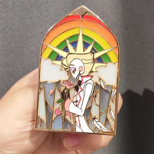 Fashionable Lapel Pin Design Anime Style Metal Crafts Custom Popular Souvenirs Hard Enamel with Stained Glass