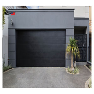 Portes <span class=keywords><strong>de</strong></span> <span class=keywords><strong>garage</strong></span> coulissantes automatiques en acier sectionnelles résidentielles isolées imperméables modernes finies pour villa - Product Image 3