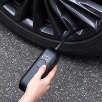 Gonfleur de pneus de voiture automatique, compresseur d'air portable 150 PSI, pompe à pneus numérique sans fil avec manomètre et lumières LED
