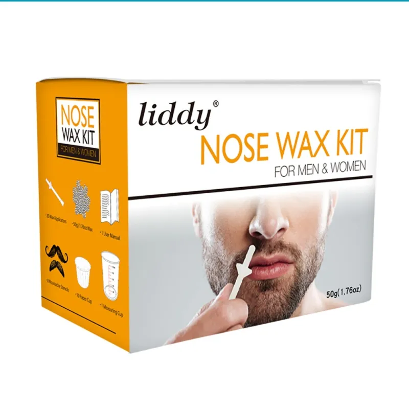 Liddy Xách Tay Không Đau Mũi Sáp Kit Cho Nam Giới Và Phụ Nữ Mũi Tóc Loại Bỏ Bộ Giấy Miễn Phí Mũi Tóc Sáp Đậu Làm Sạch Sáp Kit