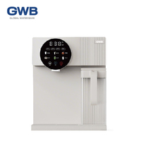 Chauffe-eau instantané électrique sans réservoir GWB 2200W, 3 vitesses de débit d'eau, écran LED circulaire, garantie 1 an, idéal pour le bureau