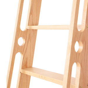 <span class=keywords><strong>Escalera</strong></span> de <span class=keywords><strong>madera</strong></span> maciza con diseño de pasamanos, <span class=keywords><strong>escalera</strong></span> de <span class=keywords><strong>roble</strong></span> rojo de 2200mm, precio de fábrica al por mayor - Product Image 3