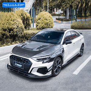 YICKU Kit de Protección de Carrocería de Fibra de Carbono de Alta Calidad para Audi <span class=keywords><strong>A3</strong></span> S3 2021+ Facelift, Alerón Delantero, Faldones Laterales, Accesorios para Audi <span class=keywords><strong>A3</strong></span> CMST - Product Image 3