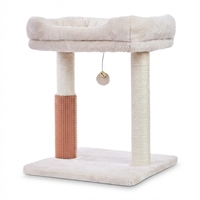 Arbre à chat multi-niveaux en velours de haute qualité, écologique et durable, avec poteaux en sisal, pour chats d'intérieur, en carton