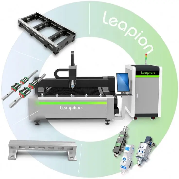 Leapion 최고의 가격 우수한 품질 작은 형식 정밀 Lesar 공장 더블 헤드 Cnc 레이저 절단 기계