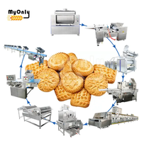 Machine à fabriquer des biscuits entièrement automatique de haute qualité, petite taille, pour la production de biscuits / Ligne de production de biscuits