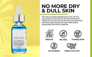 Özel etiket bakır peptid Serum Vegan yeniden kollajen tamir hasarlı cilt gençleştirir cilt hücreleri ghk-cu yüz serumu - Product Image 5