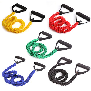 Bande de résistance Anshuv 1,2 m en TPE, corde élastique pour fitness, mise en forme du corps, yoga et exercices - Product Image 1