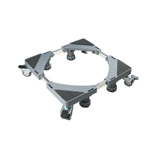 Base <span class=keywords><strong>de</strong></span> soporte para <span class=keywords><strong>lavadora</strong></span> y refrigerador móvil ajustable <span class=keywords><strong>de</strong></span> alta resistencia con ruedas - Product Image 1