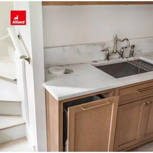 Mobili da <span class=keywords><strong>cucina</strong></span> AllandCabinet Villa con piani in quarzo, <span class=keywords><strong>ante</strong></span> Slim Shaker, telaio in rovere chiaro e <span class=keywords><strong>ante</strong></span> a incasso. - Product Image 6