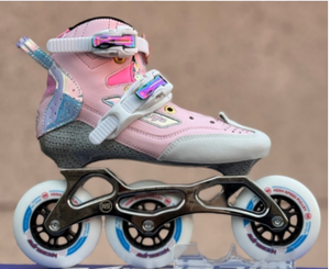 Patines en Línea con Parte Superior <span class=keywords><strong>de</strong></span> Microfibra, Carcasa <span class=keywords><strong>de</strong></span> Fibra <span class=keywords><strong>de</strong></span> <span class=keywords><strong>Carbono</strong></span>, Marco <span class=keywords><strong>de</strong></span> Aleación 7075, <span class=keywords><strong>Ruedas</strong></span> <span class=keywords><strong>de</strong></span> Alta Elasticidad 85A, Patines Profesionales para Deporte - Product Image 5