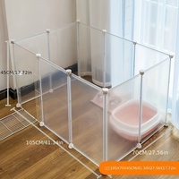 Clôture pour animaux de compagnie Cage intérieure pour chien Petite porte d'isolation moyenne pour maison Clôture pour animaux de compagnie Chenil Cage pour chien