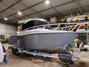 Nuovo Arrivo: Imbarcazione <span class=keywords><strong>a</strong></span> Motore Offshore con Cabina Chiusa, Barca da Pesca Veloce in Alluminio, Yacht di 7,5 Metri (25 Piedi) - Product Image 1