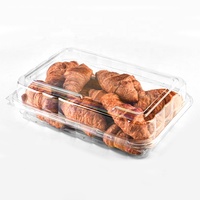herbes rectangulaires suspendus de 0.75oz pour l'emballage d'herbes fraîches Boîte en plastique à clapet jetable transparente