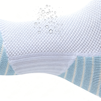 Chaussettes de sport en nylon/coton tricotées, absorbant la transpiration, avec logo personnalisé, pour le cyclisme et la course à pied, vente en gros