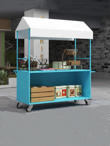 Carrito de hierro para exteriores, carrito de comida móvil para mercado nocturno, centro comercial, supermercado, promoción de actividades - Product Image 2