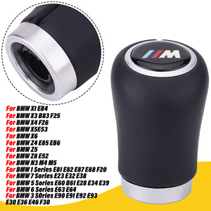 Bmw Gear <b>Shift</b> <b>Knob</b> M Logo Leather Manual Transmission Ergonomic For Bmw X1 X3 X4 X5 X6 Z4 Z5 Z8 N3 M4 M5 1 3 5 6 7 Series - Product Image 1