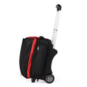 Bolsas de Bolos Personalizadas en Existencia, <span class=keywords><strong>Bolsa</strong></span> de Transporte Funcional para 2 Bolas de Bolos con Ruedas - Product Image 6