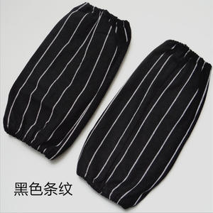 Manches de protection en coton et lin, design rayé, pour hommes, femmes, adultes, usage général, imperméables, résistantes aux taches - Product Image 1