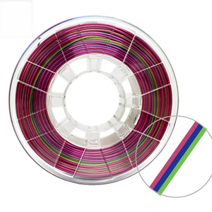 PinRui Bicolor 1.0kg 0.25kg Pack Multi Colors <b>Silk</b> PLA Filament - Product Image 4